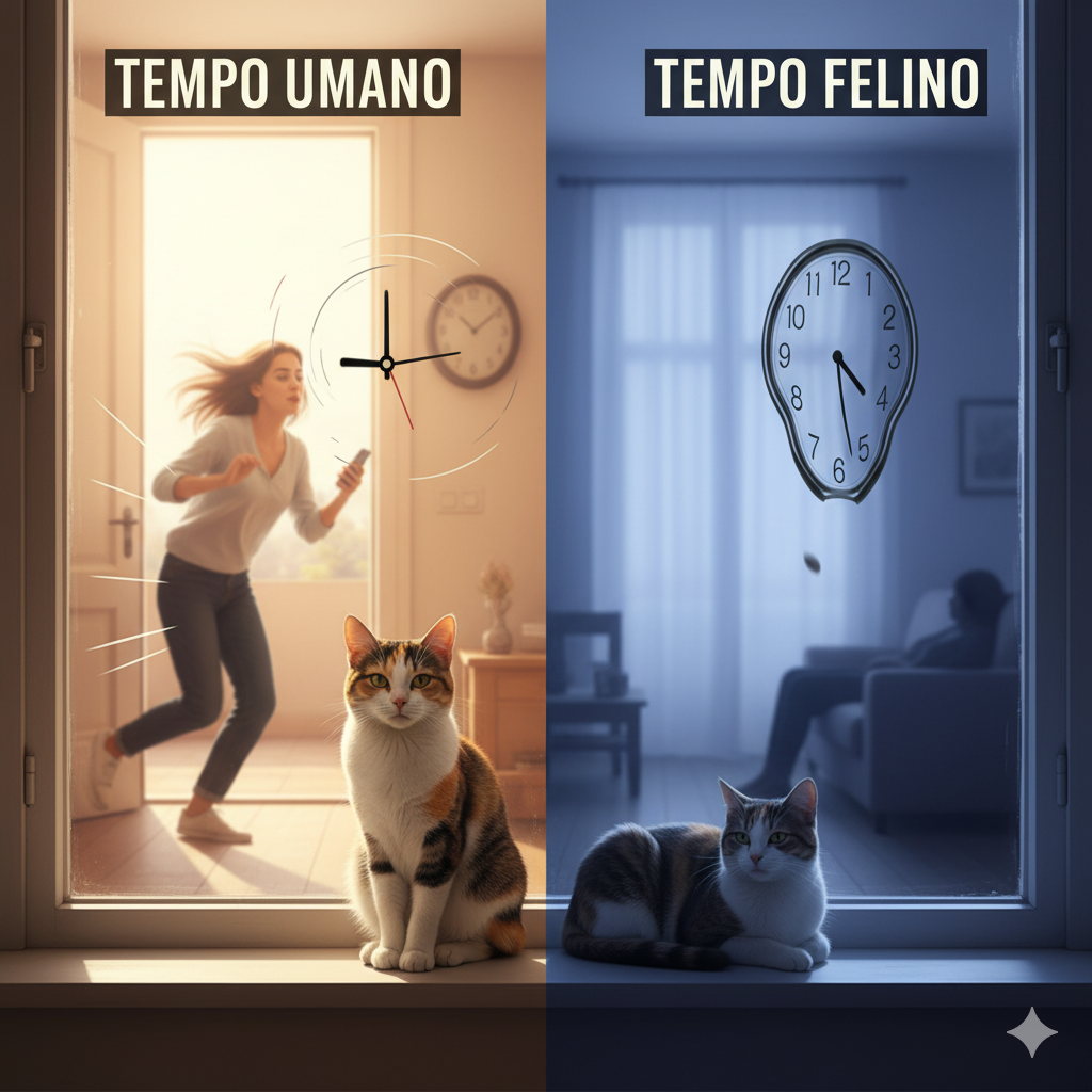 Percezione del tempo: come i gatti vivono routine e attesa