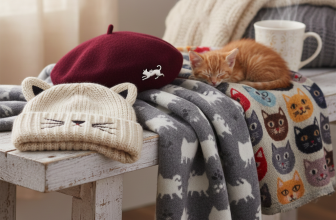 Cappelli e Sciarpe Donna a Tema Gatto