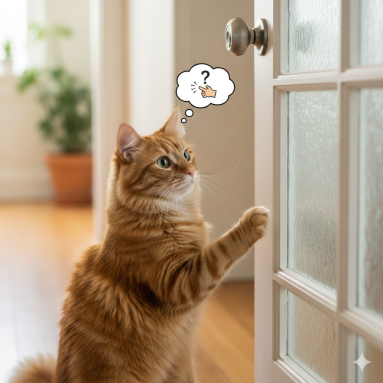 Perché i gatti bussano alle porte? Psicologia di un comportamento sottovalutato