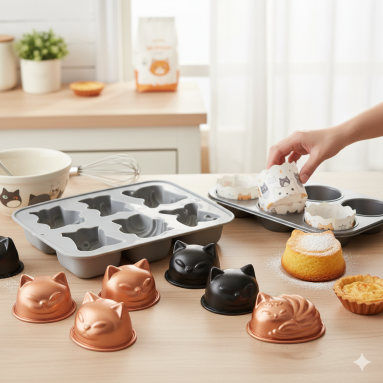 Stampi per torte e tortini a forma di gatto