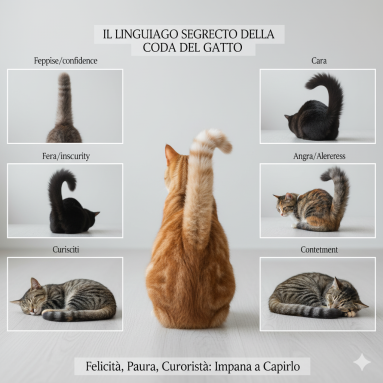 La coda del gatto: significato, linguaggio e curiosità
